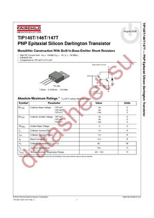 TIP147TTU datasheet  